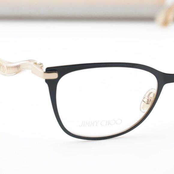 Jimmy Choo JC256 02M2 00 Cat Eye 51mm Eyeglasses - Black/Gold - Picture 2 of 10